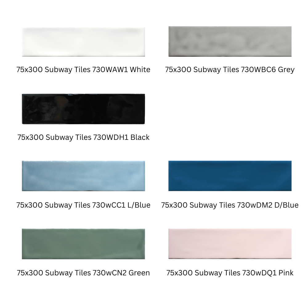75x300mm Subway Tiles 730W Series